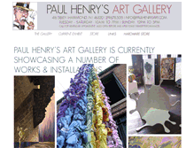 Tablet Screenshot of paulhenrysartgallery.com